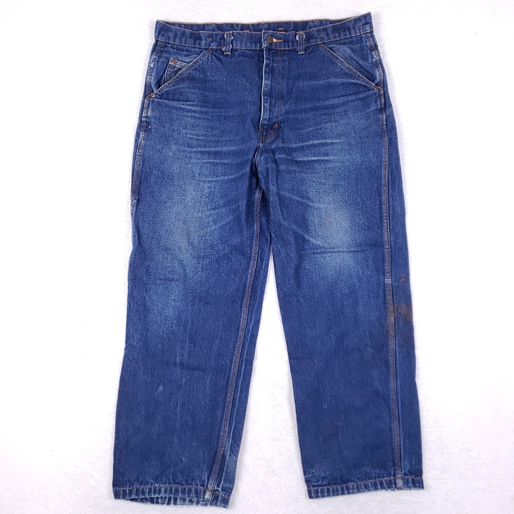 Wild Ass Double Front‎ Workwear Carpenter Jeans 38x30 Blue